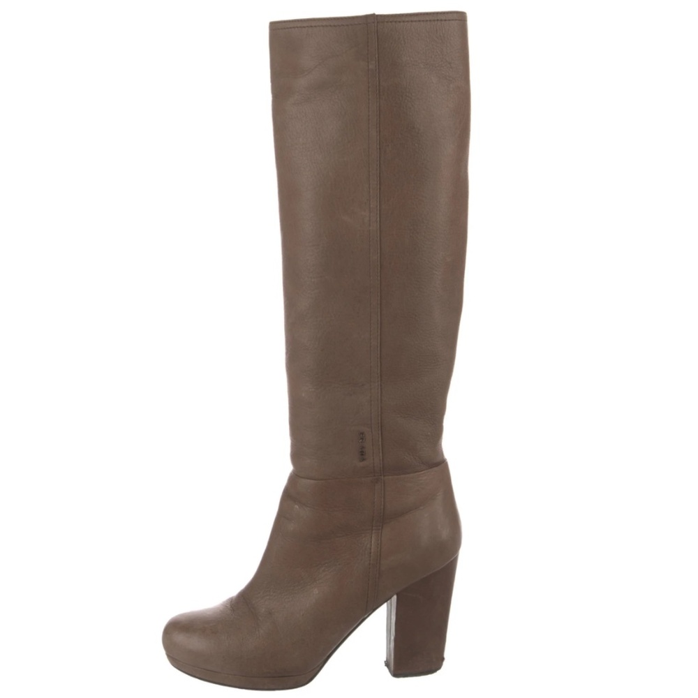 Prada Sport Leather Logo Boots